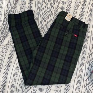 Levi’s Plaid Green pants 36x34 brand new xx chino